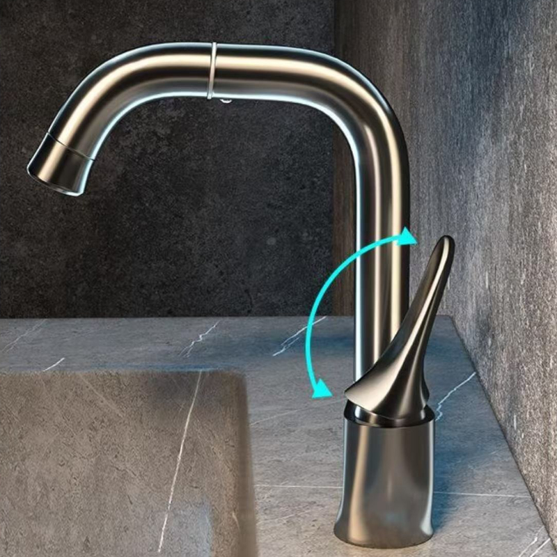 Basin Mixer Cartridge - Rubinetto Multifunzionale in Ottone per Lavabo,