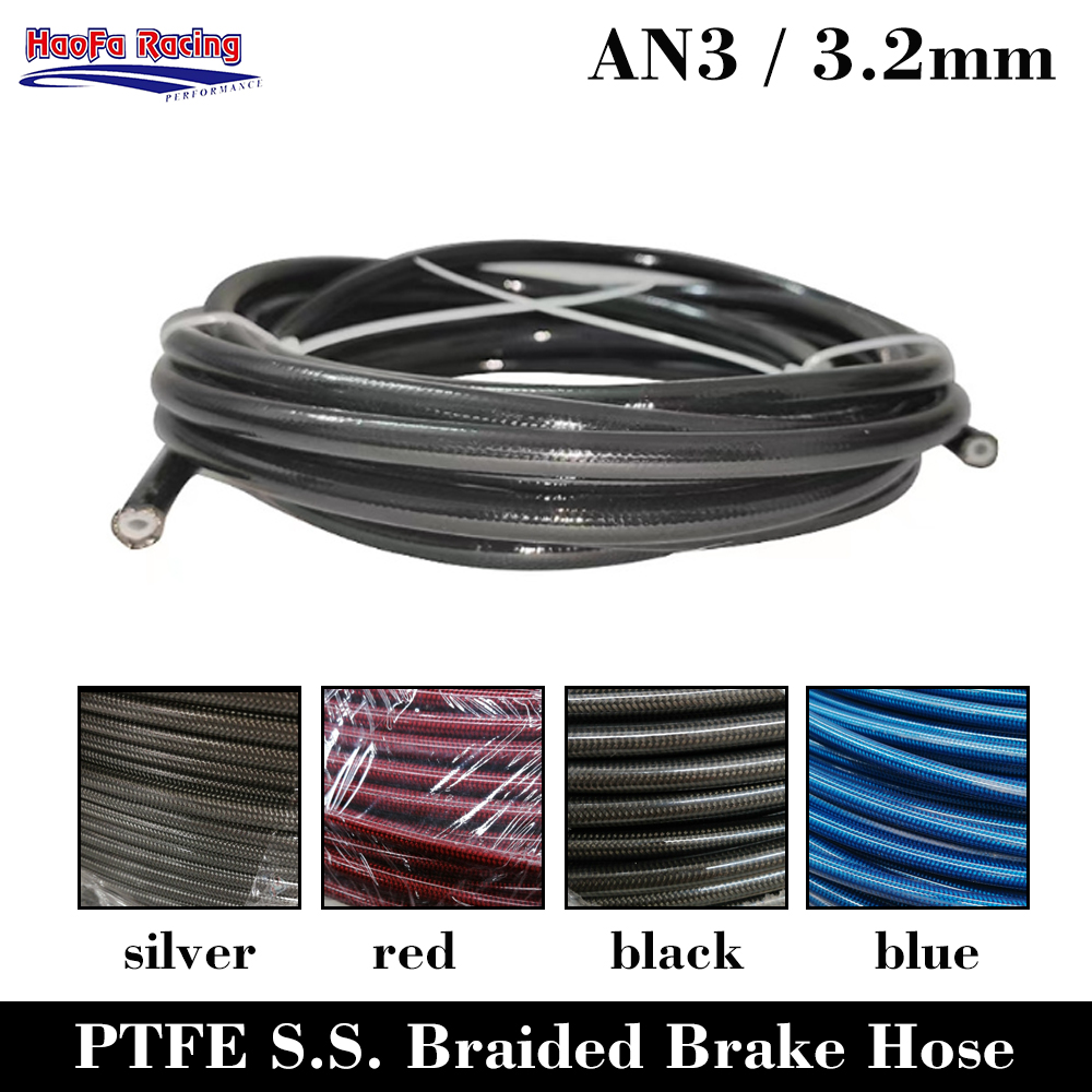 Flexible Hose Braided - AN3 Moto PTFE Linee Freno Tubo