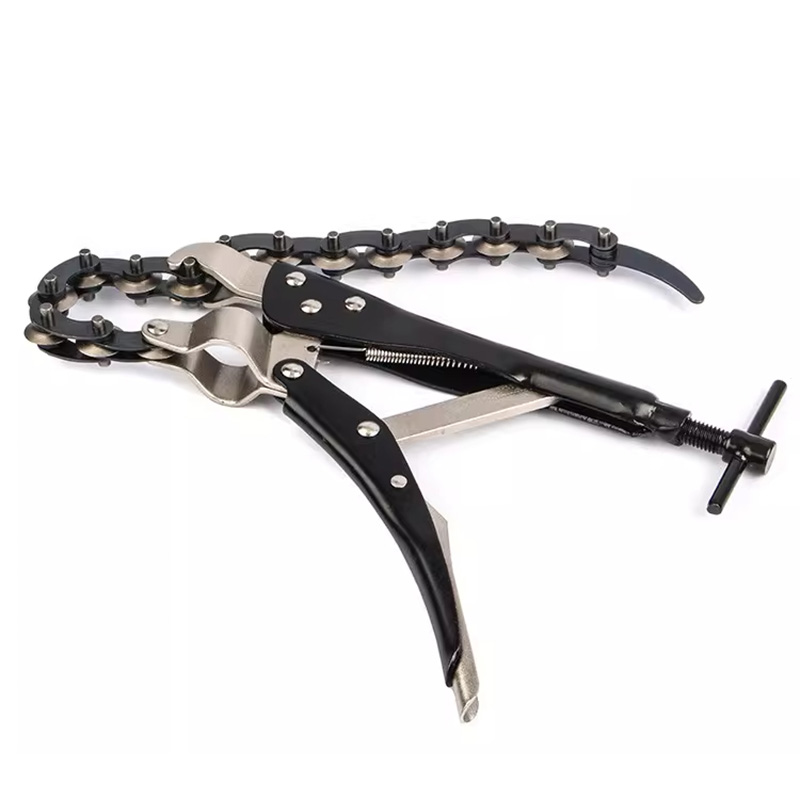 Pipe Cutter Ratchet - Tagliatubi a Catena per PVC/Acciaio/Rame, Utensile