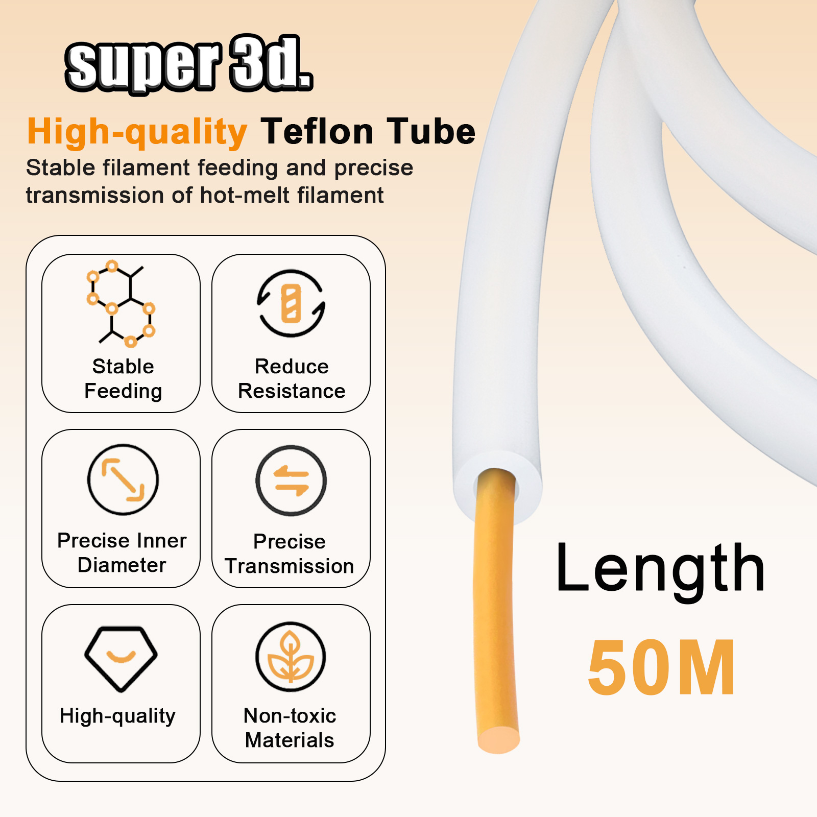 Tubo PTFE per Stampante 3D 2.5 - Ptfe Tape Thread recensione e prezzo